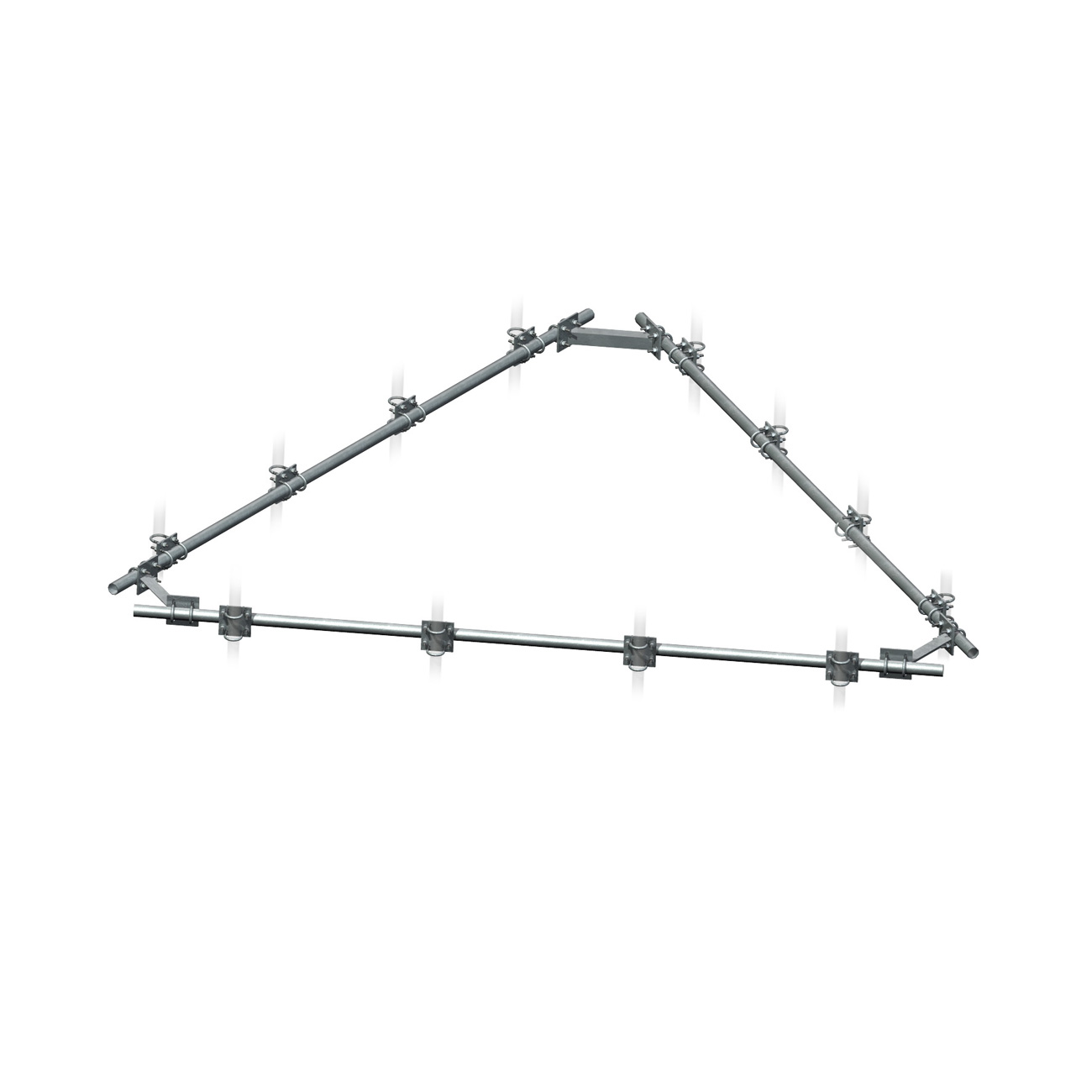 Horizontal Support Rail Kit for Low-Profile Co-Location Platform