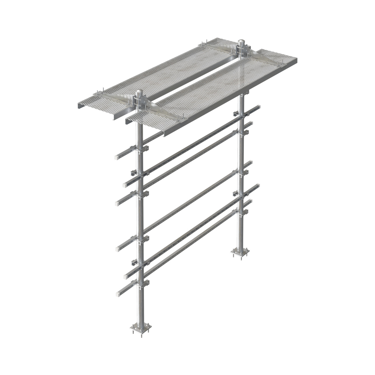 Equipment Rack with Dual Ice Bridge