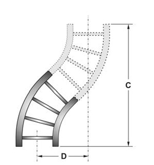 45° Horizontal Bends