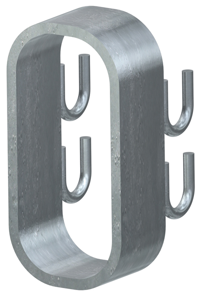 Hand Hole Rims for Polygon Poles (6'' x 12'' Gal, with Hooks)