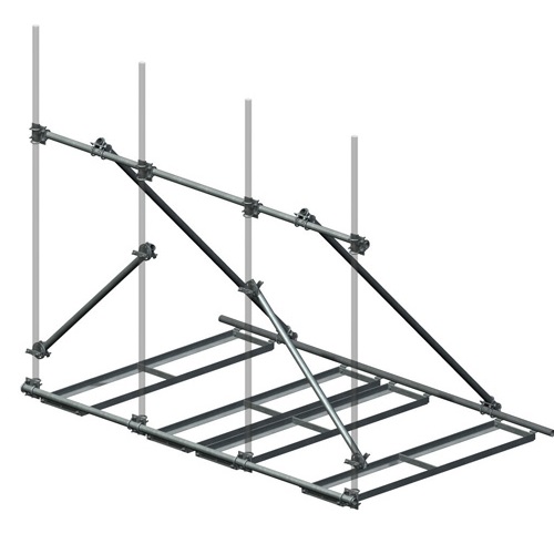 Non-Penetrating Rooftop Pipe Frames