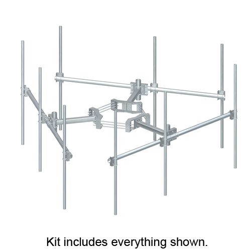 Monopole Triple T-Arm Kit for 9 Antennas