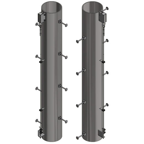Universal Monopole Mount Safe Climb Systems