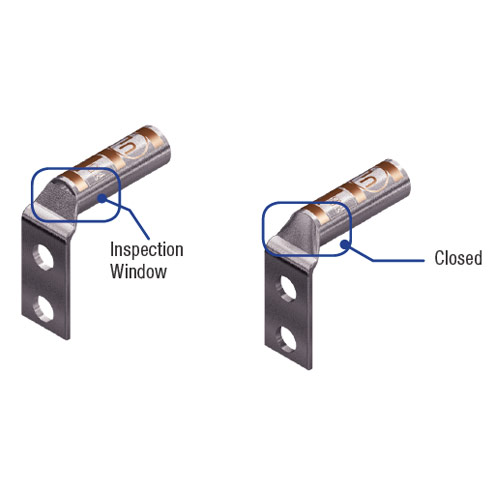 90° Two-Hole Compression Lugs