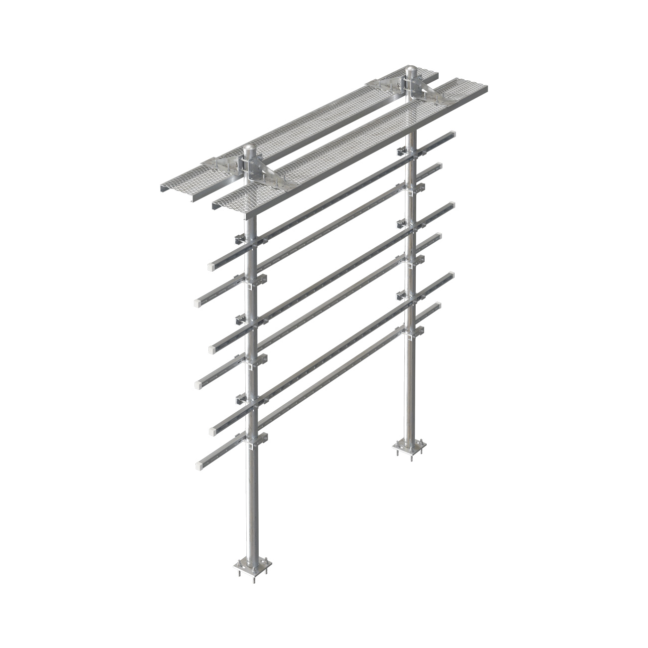 Equipment Rack with Dual Ice Bridge