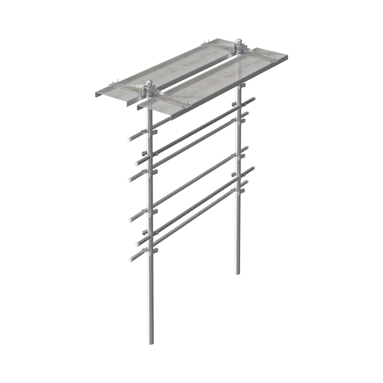 Equipment Rack with Dual Ice Bridge