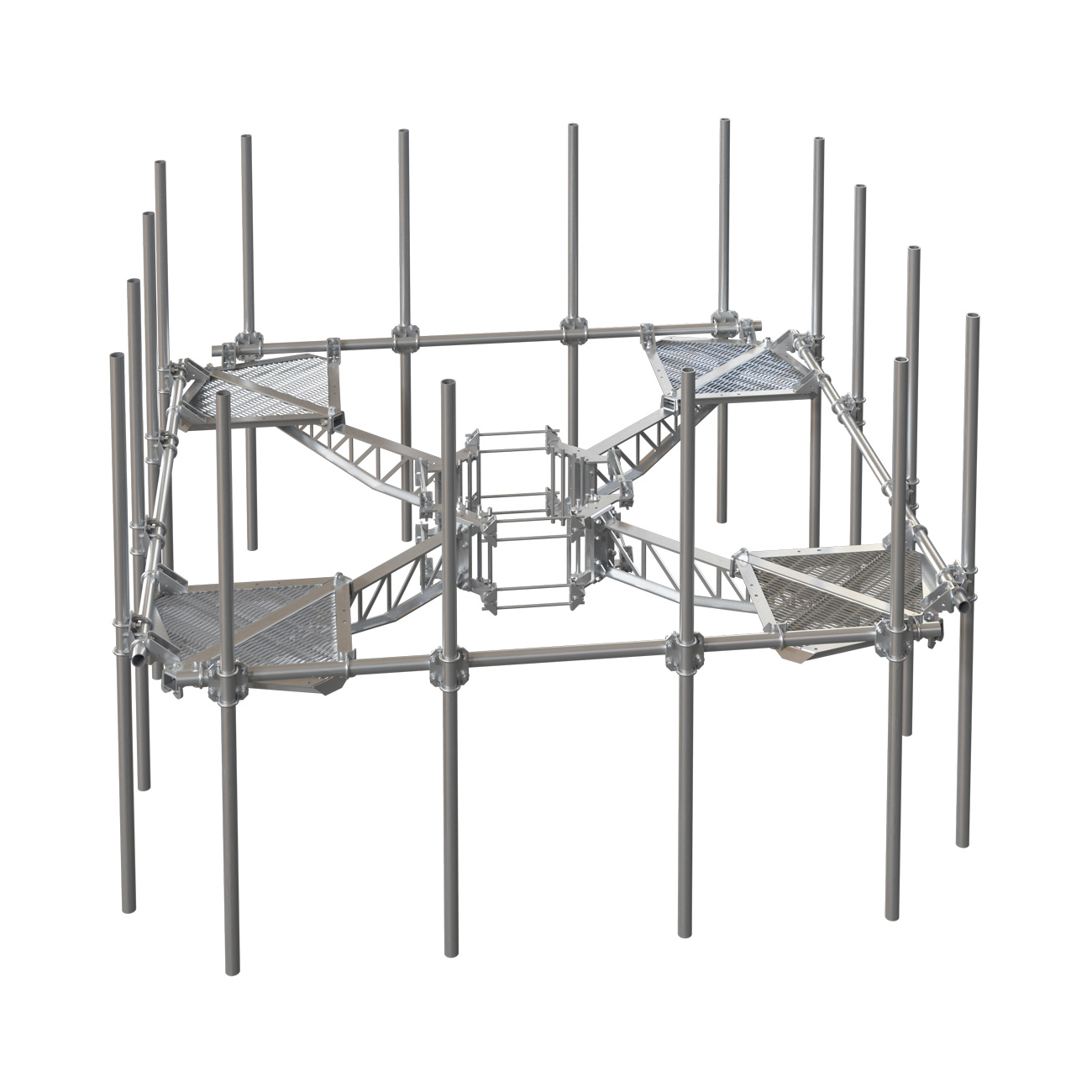 Fortress FlexMax™ Quad-Platform Mounts (With Pipes)
