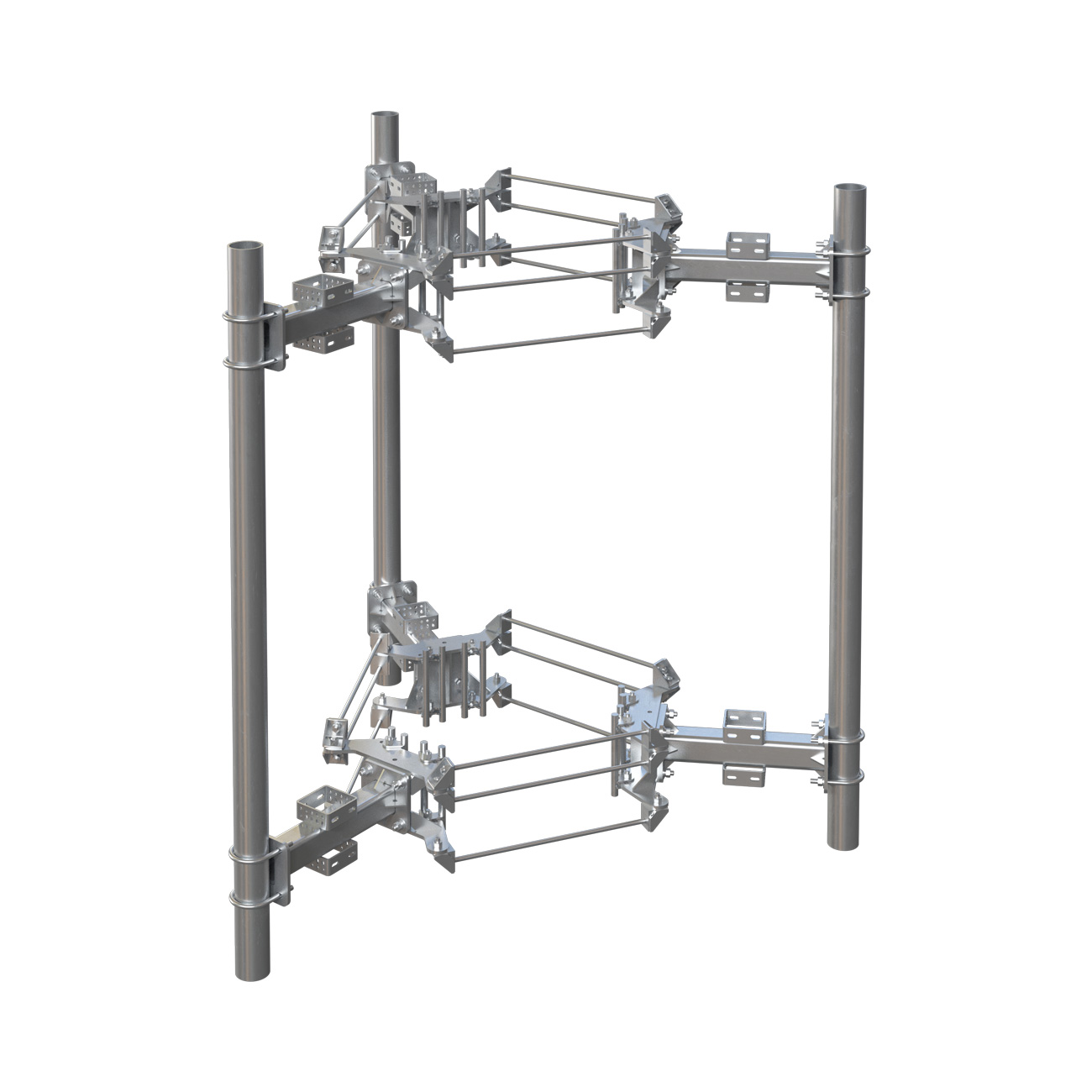 Monopole Sector Frame Attachment Assembly