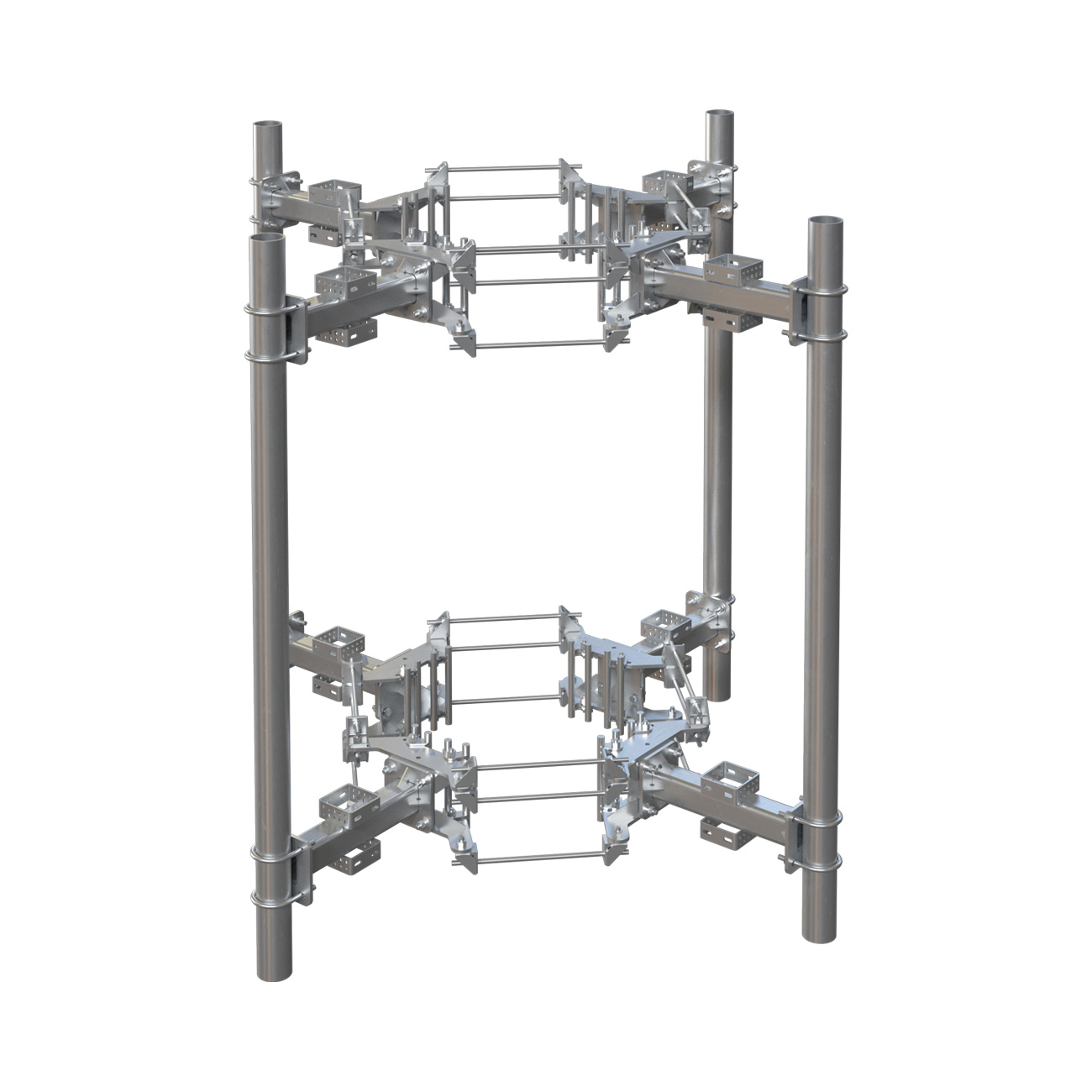 Monopole Sector Frame Attachment Assembly
