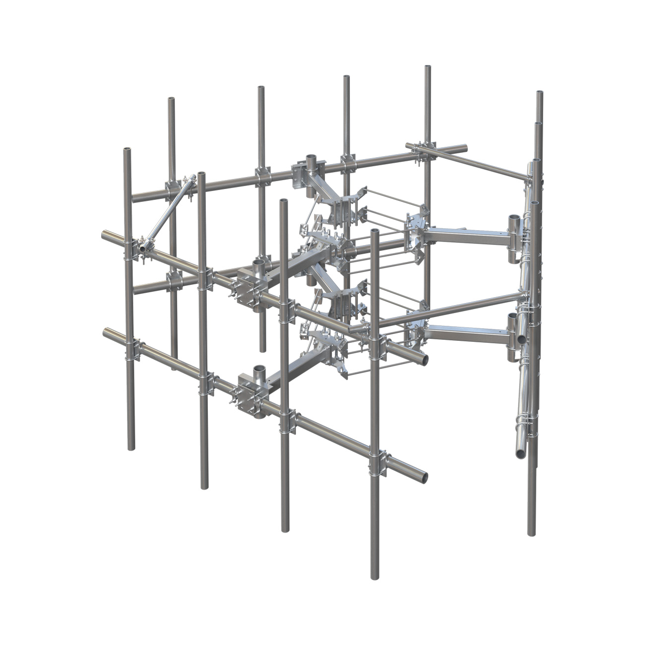 Triple Sector Monopole T-Arms (With Pipe)