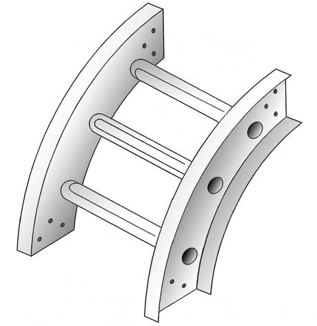 Outside 90° Vertical Risers
