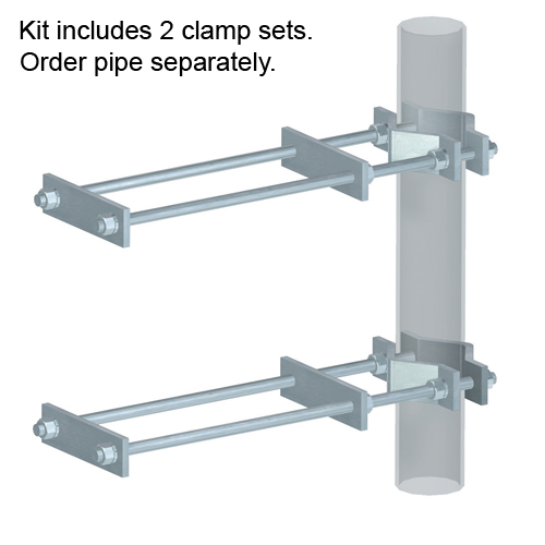 Clamp Set Wall Mount