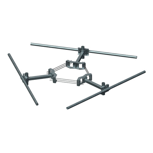 Monopole Triple T-Arm 12 Antennas (No Pipe)