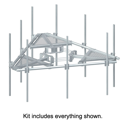 Low Profile Co-Location Platforms 9 Antennas (FW 14.5' P 72'' LP)
