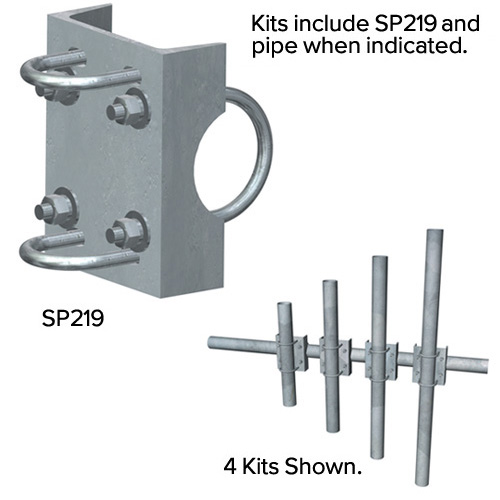 Pipe Mount Kits with 2-3/8'' x 84'' Mounting Pipe