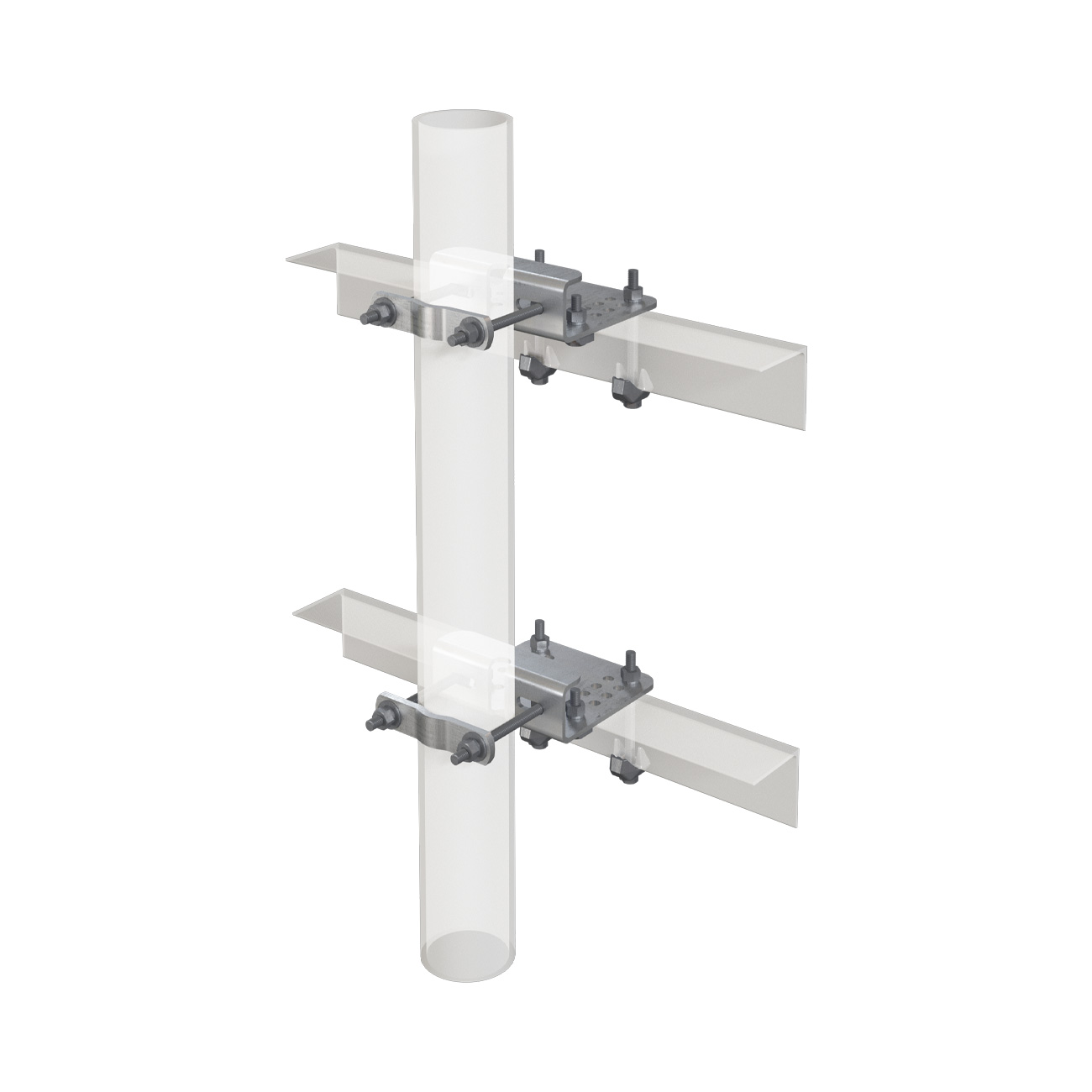 Handrail Antenna Pipe Mounting Bracket Kits