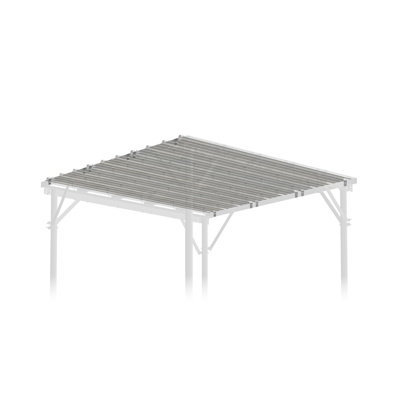 Roofing Panel with Hardware
