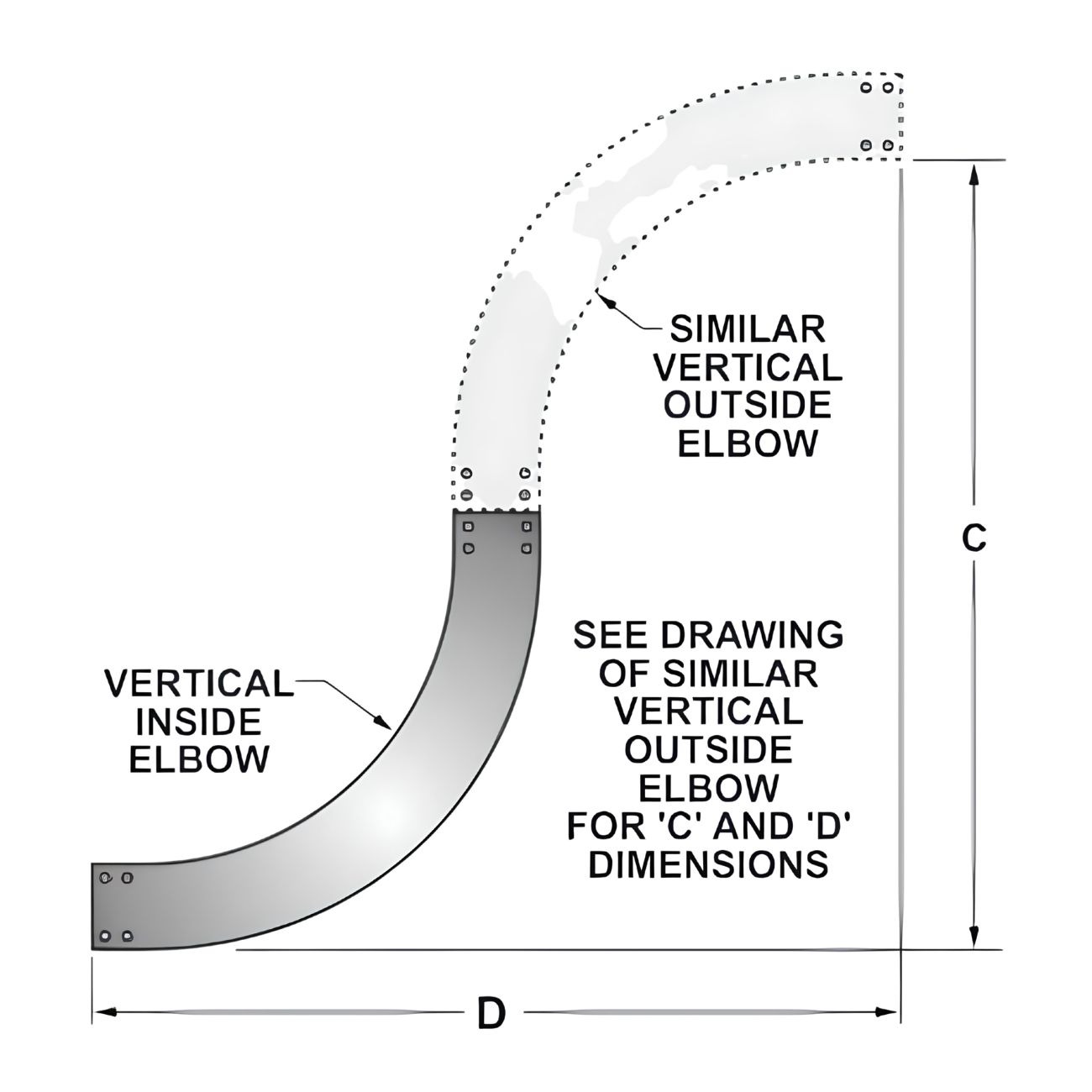Inside 90° Vertical Risers