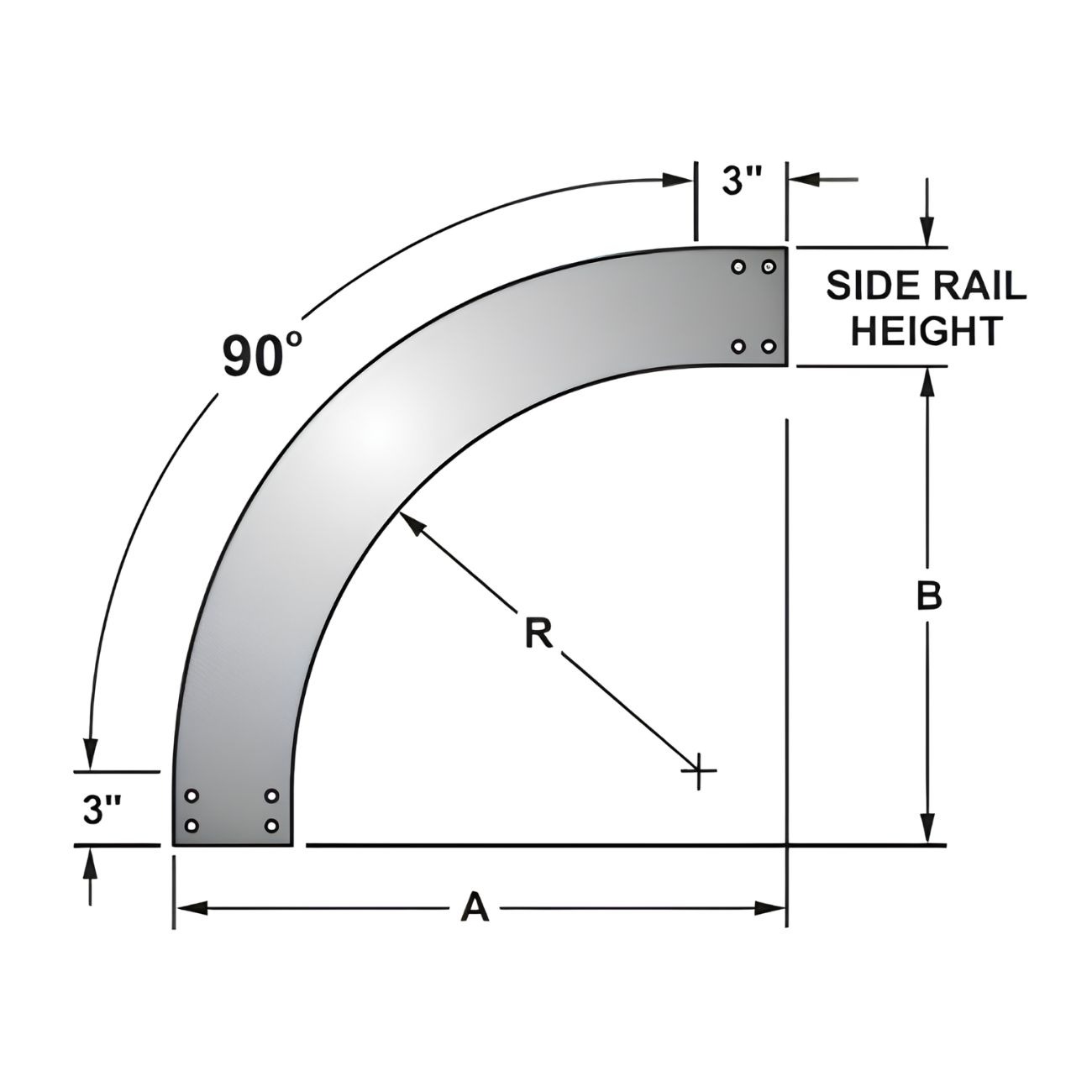 Outside 90° Vertical Risers